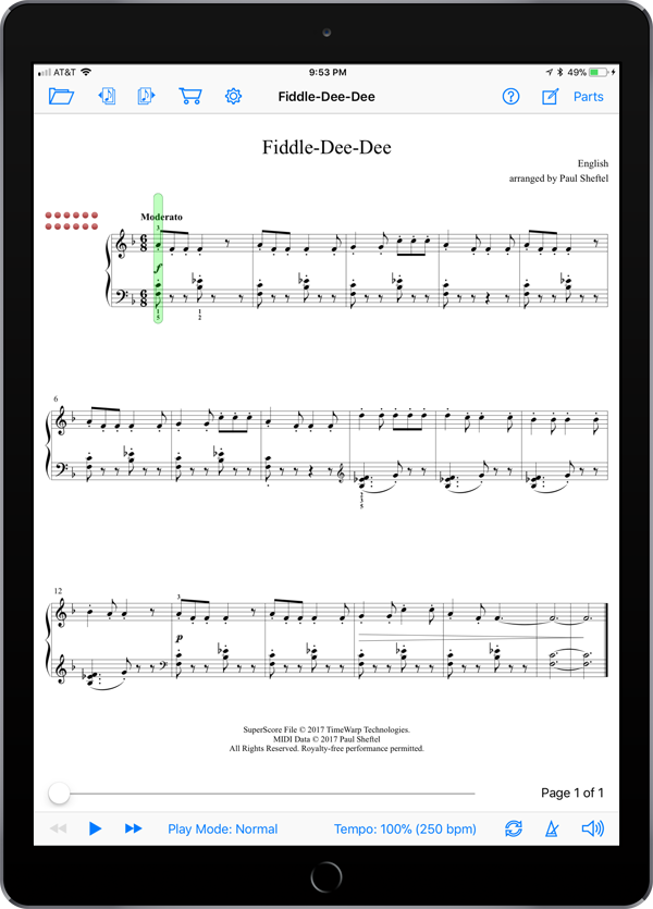 Folk Songs from Planet Earth Level 6  Super Score Sample