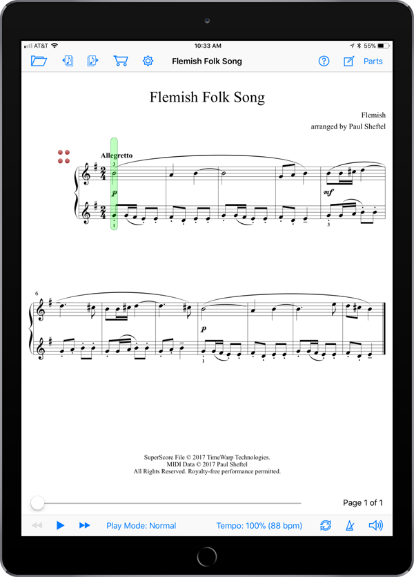 Folk Songs from Planet Earth Level 7  Super Score Sample