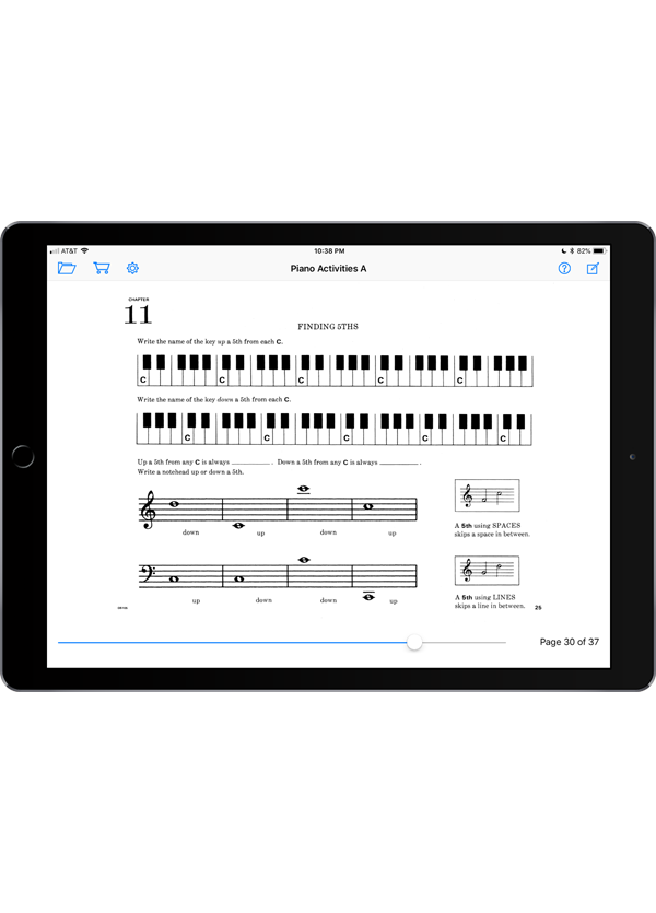 Music Pathways: Piano Activities – Level A  Super Score Sample