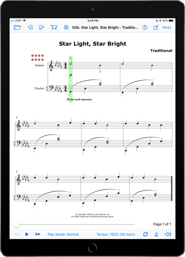 Music Pathways: Piano Solos – Level A  Super Score Sample