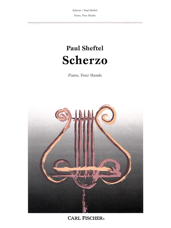 Scherzo for Piano Four Hands by Paul Sheftel  Cover Art