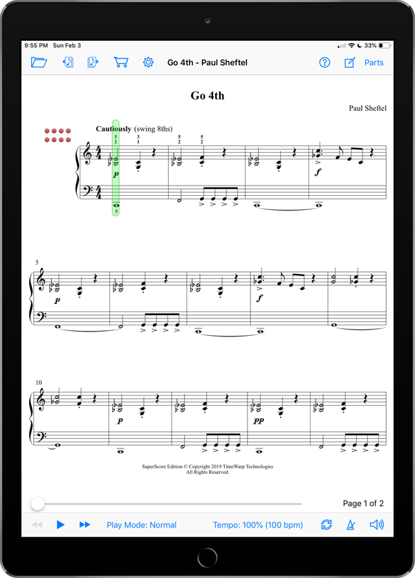 Easy as 1-2-3 by Paul Sheftel  Super Score Sample