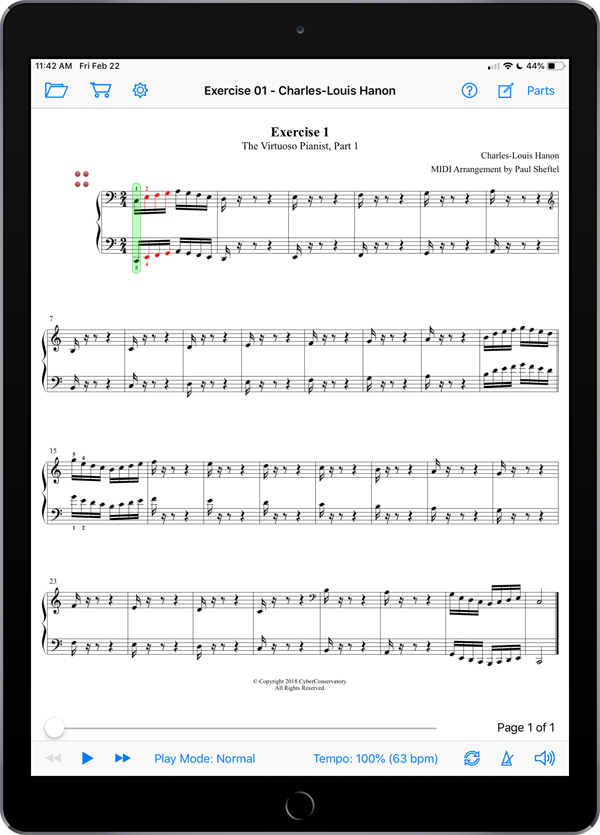 The Virtuoso Pianist Part 1 by Charles-Louis Hanon  Super Score Sample